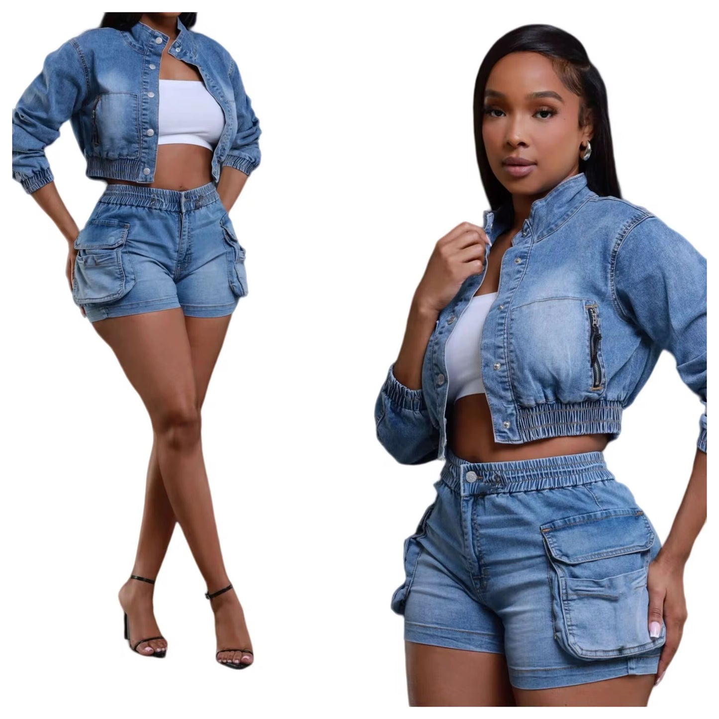 Denim Doll Set
