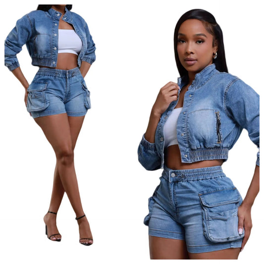 Denim Doll Set